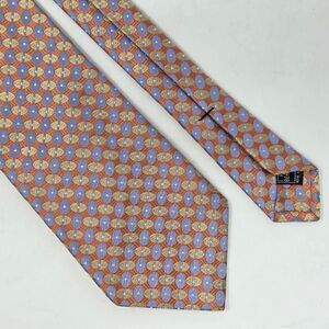 IKE BEHAR NEW YORK SILK TIE PINK BLUE LUXURY FOULARD SHINY SATIN 3.75" X 59"